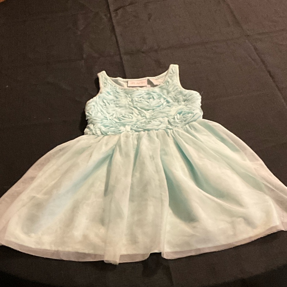 The Children's Place Mint Green Rosette Tulle Party Dress